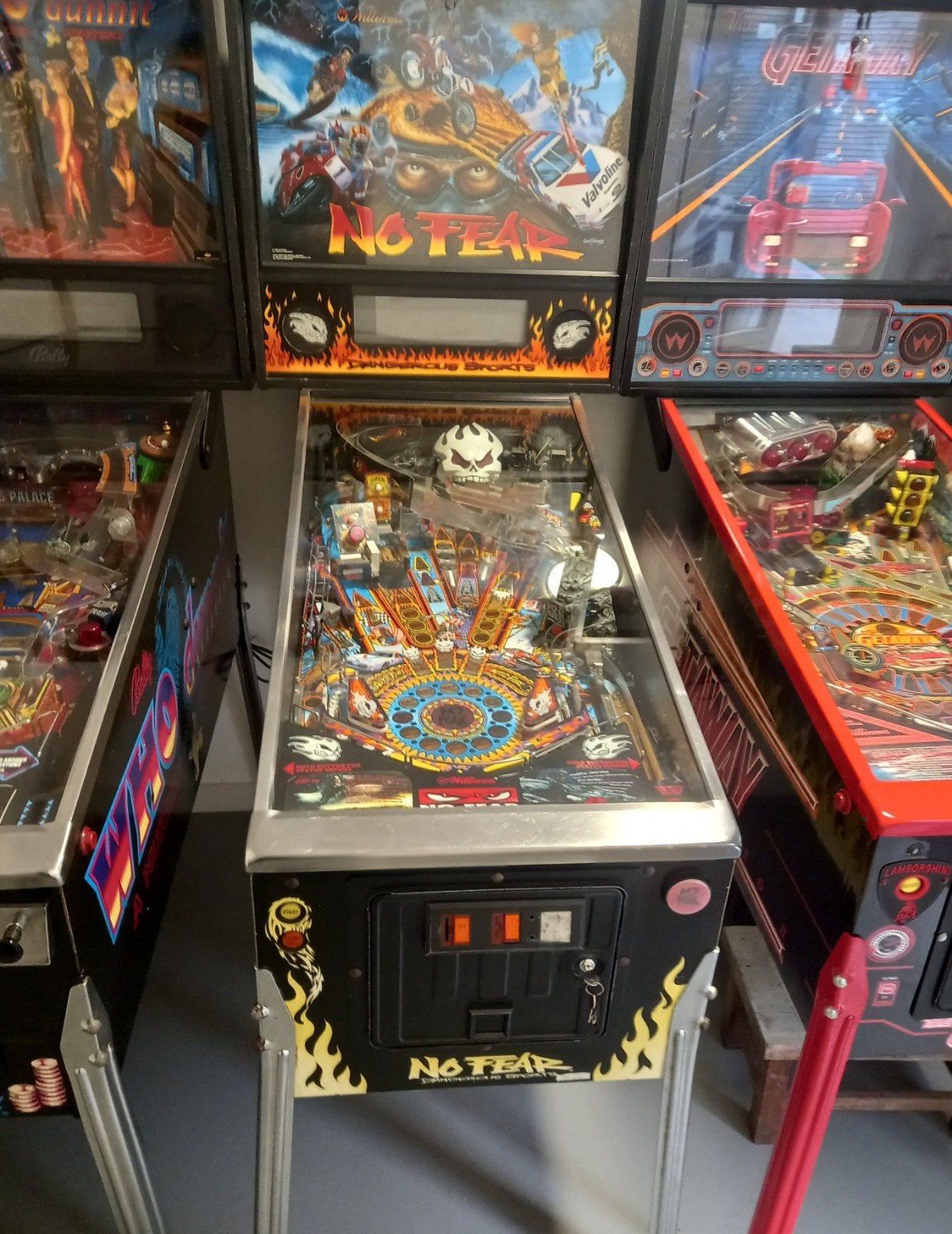 Williams No Fear flipperkast, Verzamelen, Automaten | Flipperkasten, Ophalen, Gebruikt, Williams, Dot-matrix