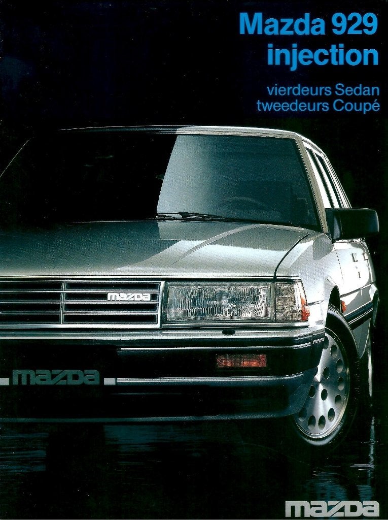 Folder Mazda 929 Injection 1984, Ophalen of Verzenden, Gelezen, Mazda