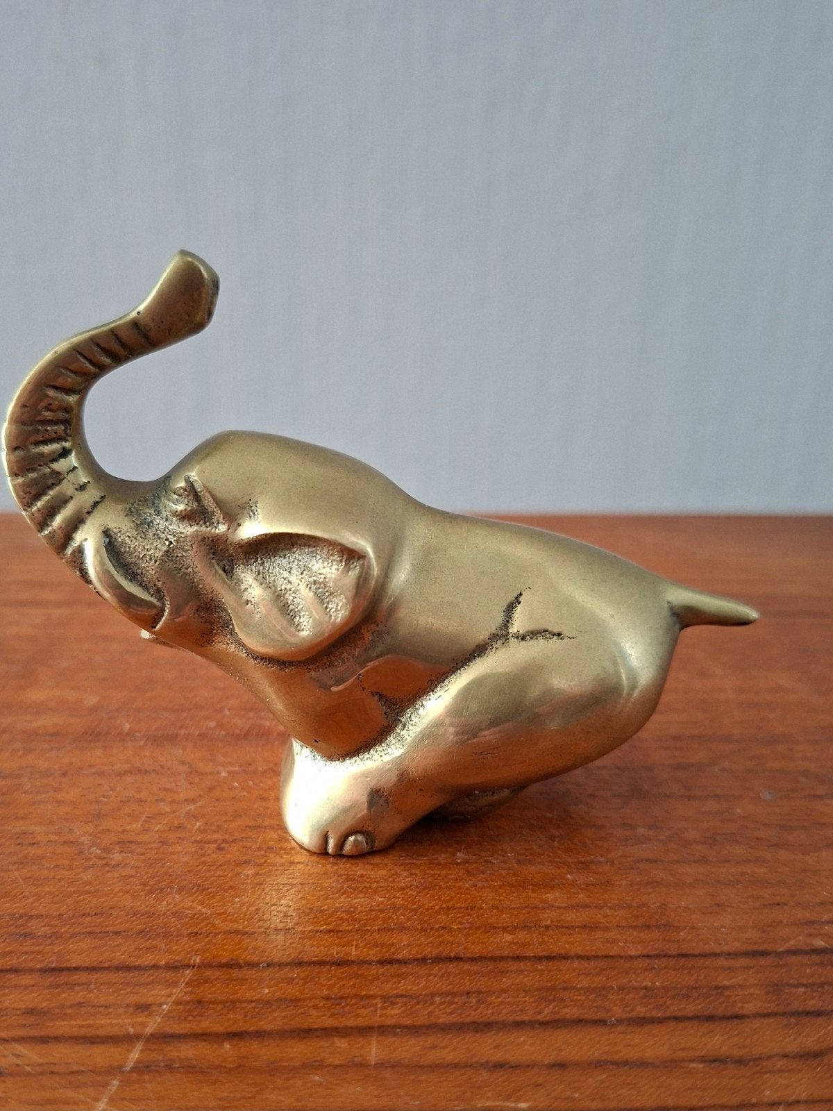 Vintage jaren 70 80 messing olifantje Caravel design gesign., Ophalen of Verzenden