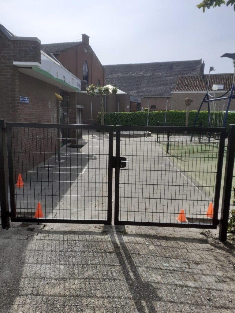 PRO Dubbele poorten NIEUW 160 cm Hoog COMPLEET, Tuin en Terras, Tuinpoorten, Ophalen, Nieuw, 150 tot 200 cm, IJzer