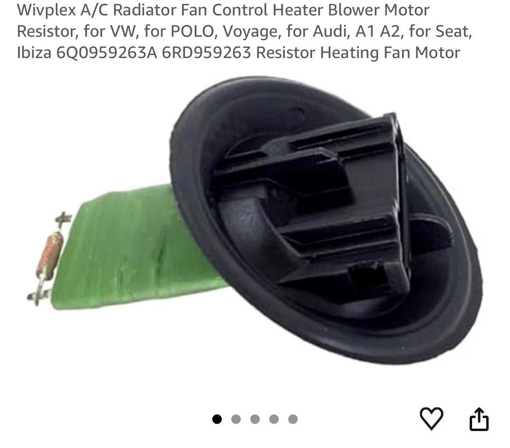 [NIEUW] Kachelventilator Weerstand VW Audi Seat, Auto-onderdelen, Airco en Verwarming, Ophalen of Verzenden, Nieuw