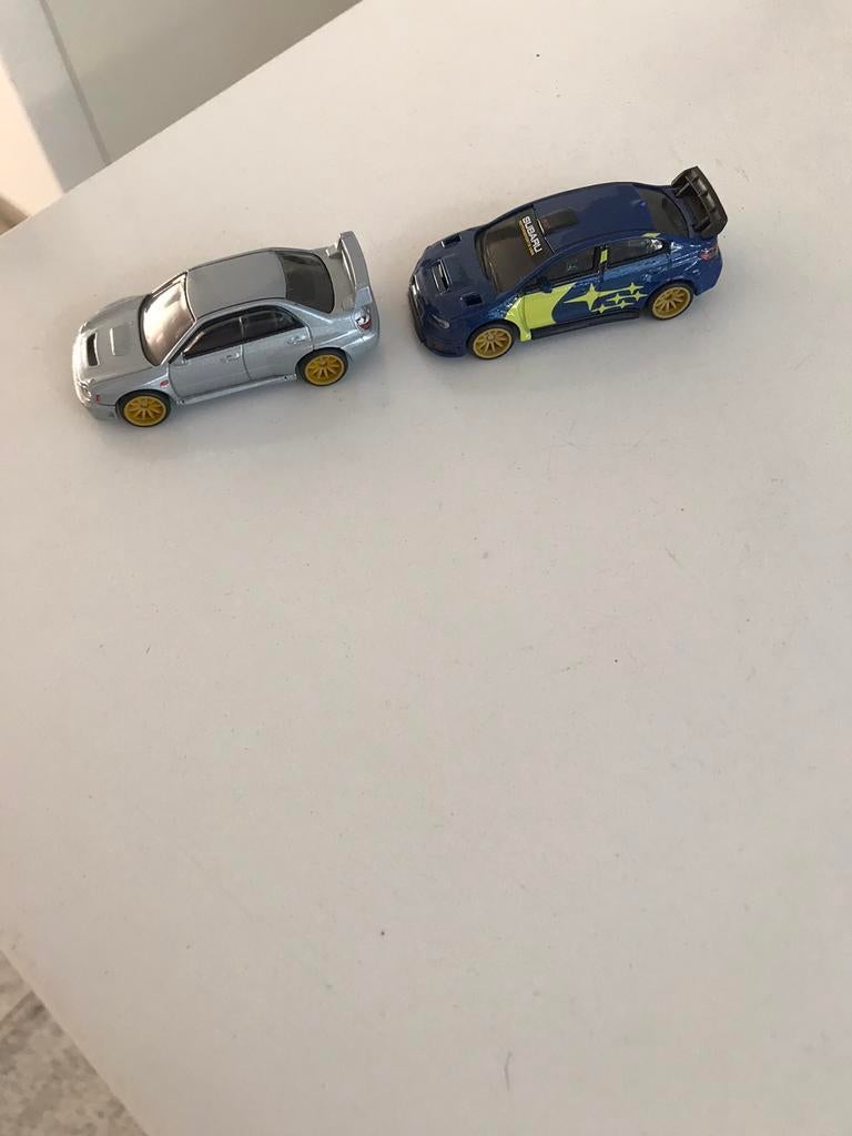 Hotwheels Subaru 2 pack Subaru Impreza WRX en WRX STI hkf60, Hobby en Vrije tijd, Modelauto's | 1:87, Ophalen, Zo goed als nieuw