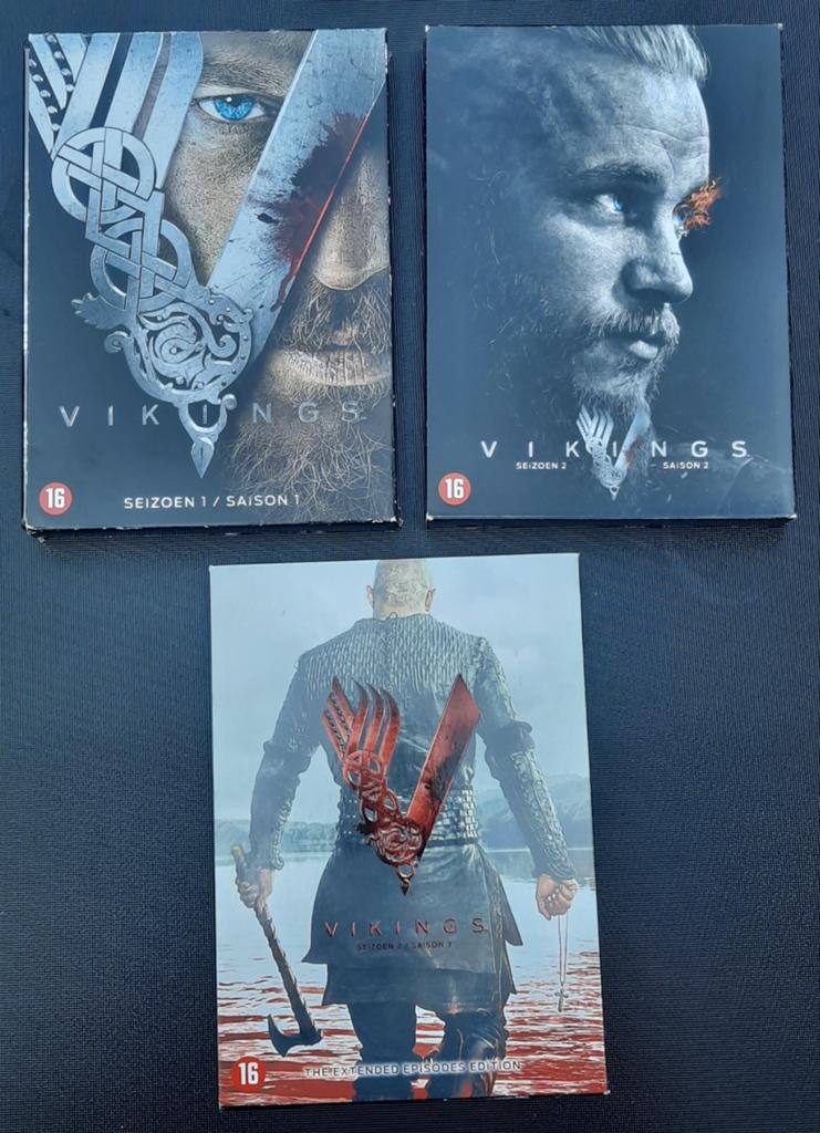 Vikings Seizoen 1 t/m 3 compleet 9 DVD boxen, Vanaf 16 jaar, Ophalen of Verzenden, Gebruikt, Actie en Avontuur