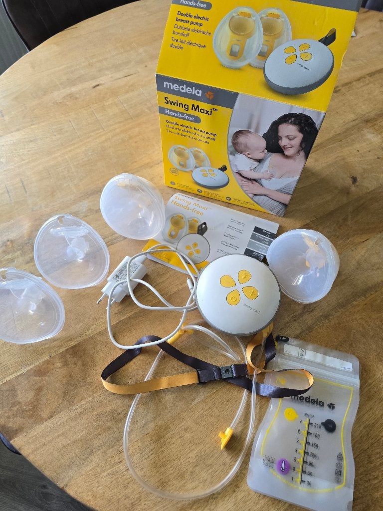 Medela handsfree borstkolf maxi swing, Draagbaar, Medela, Borstkolf, Ophalen of Verzenden