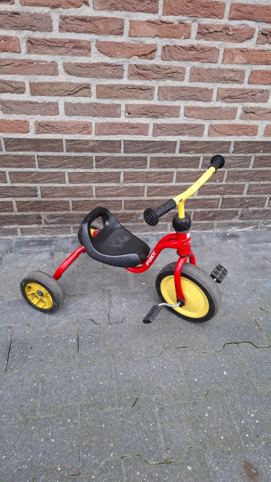 Puky driewieler rood/geel, Ophalen, Gebruikt