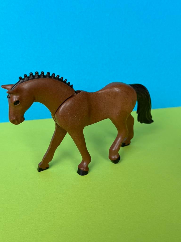 Mrt 553: playmobil: dieren; paarden (5 foto’s), Ophalen of Verzenden, Gebruikt, Los playmobil