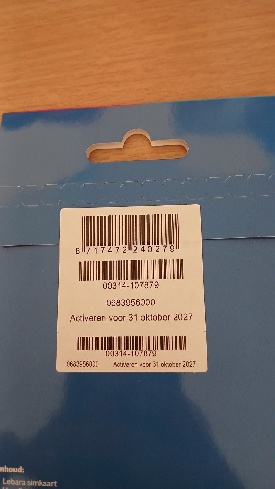 MOOI NUMMER LEBARA PREPAID 0683956000, Telecommunicatie, Prepaidkaarten en Simkaarten, Ophalen of Verzenden, Nieuw, KPN, Simkaart