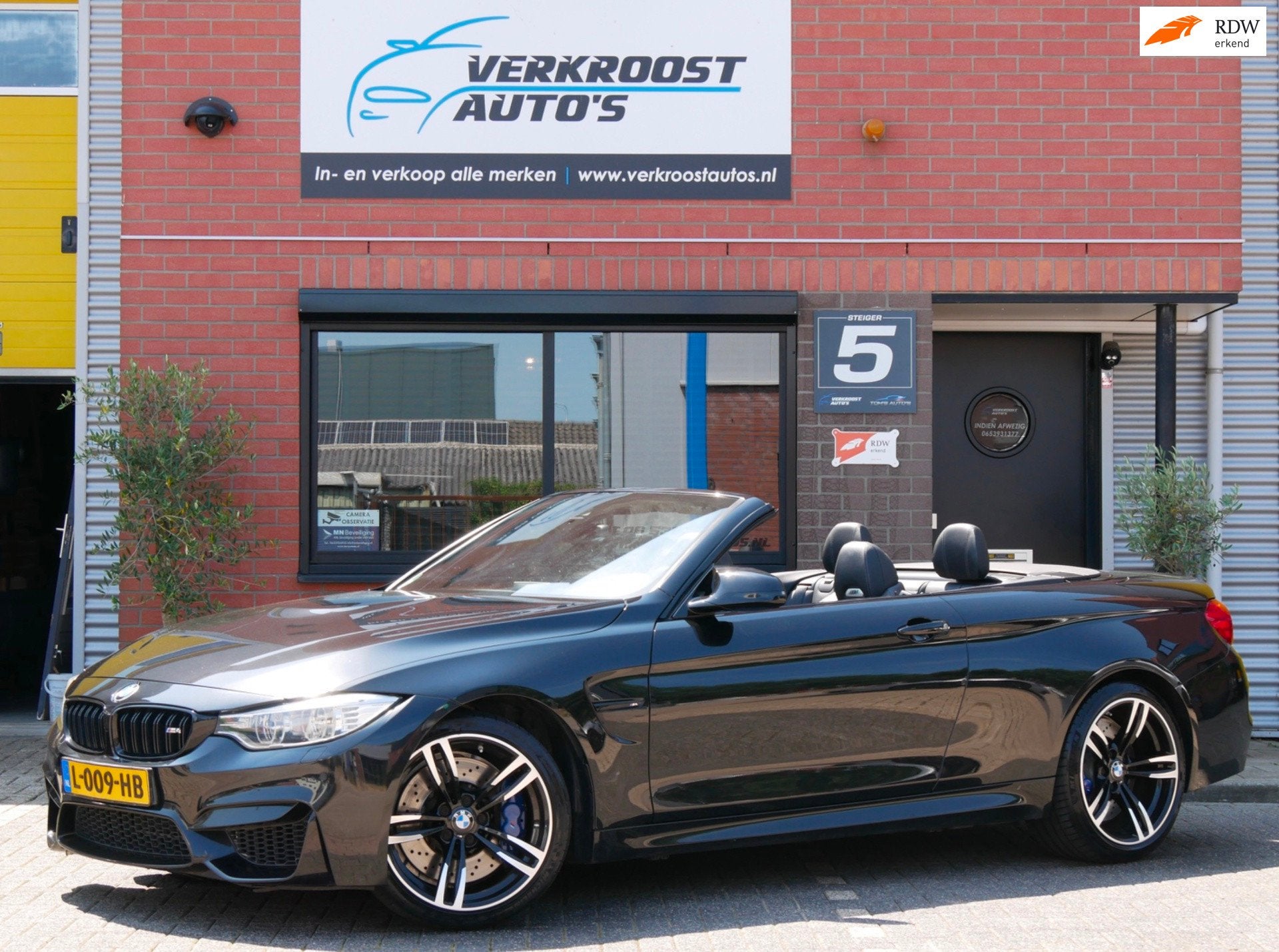 BMW 4-serie Cabrio M4 dealer onderhouden. memory. h&k. carbo, Auto's, Automaat, Dealer onderhouden, Achterwielaandrijving, 4-Serie