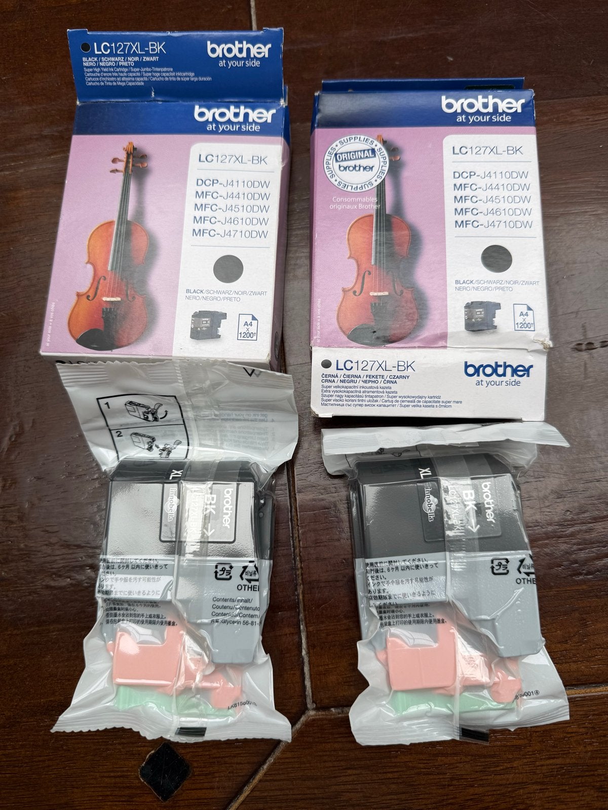 Nieuwe originele Brother LC127XL-BK inktcartridges, Ophalen of Verzenden, Nieuw
