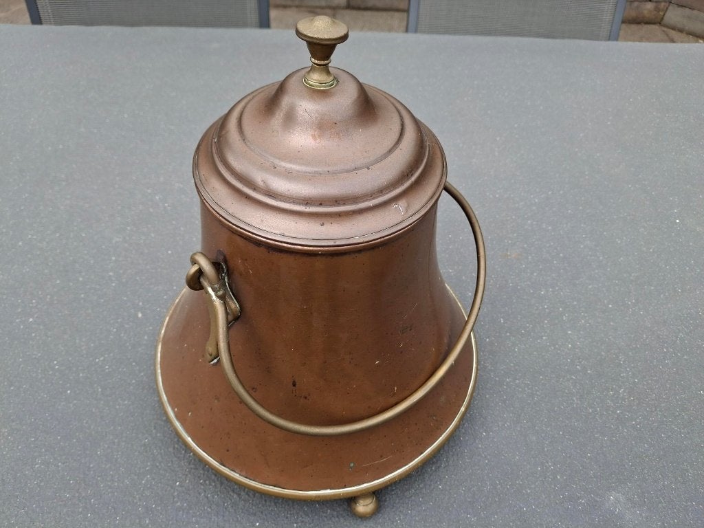 Oude koperen doofpot, Antiek en Kunst, Ophalen of Verzenden, Koper