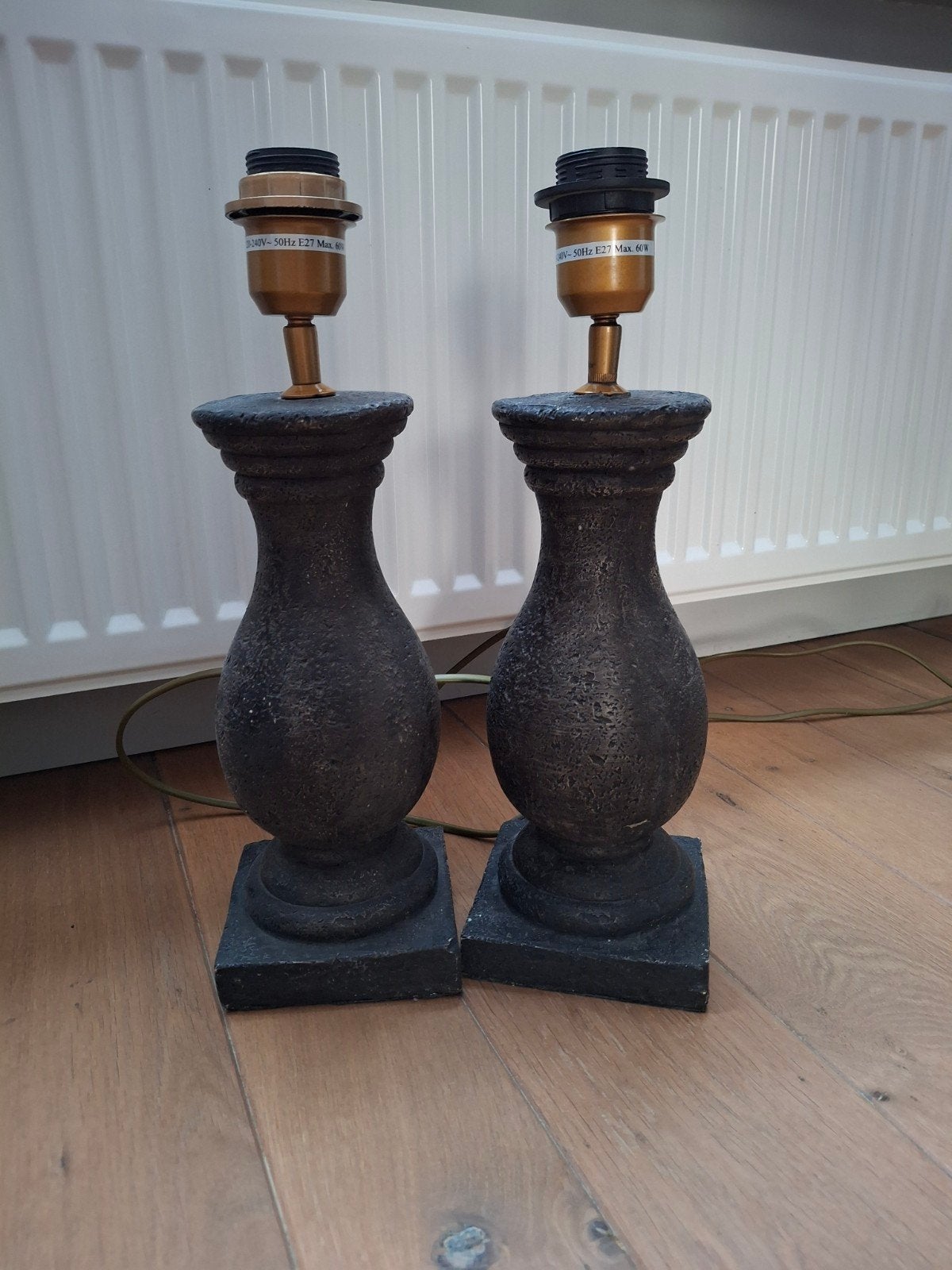 Still lampenpoot, Huis en Inrichting, Lampen | Tafellampen, Ophalen, Gebruikt, E27 (groot), Grijs