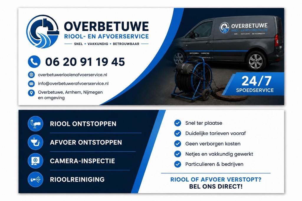 Overbetuwe Riool- en Afvoerservice, 24-uursservice, Onderhoud