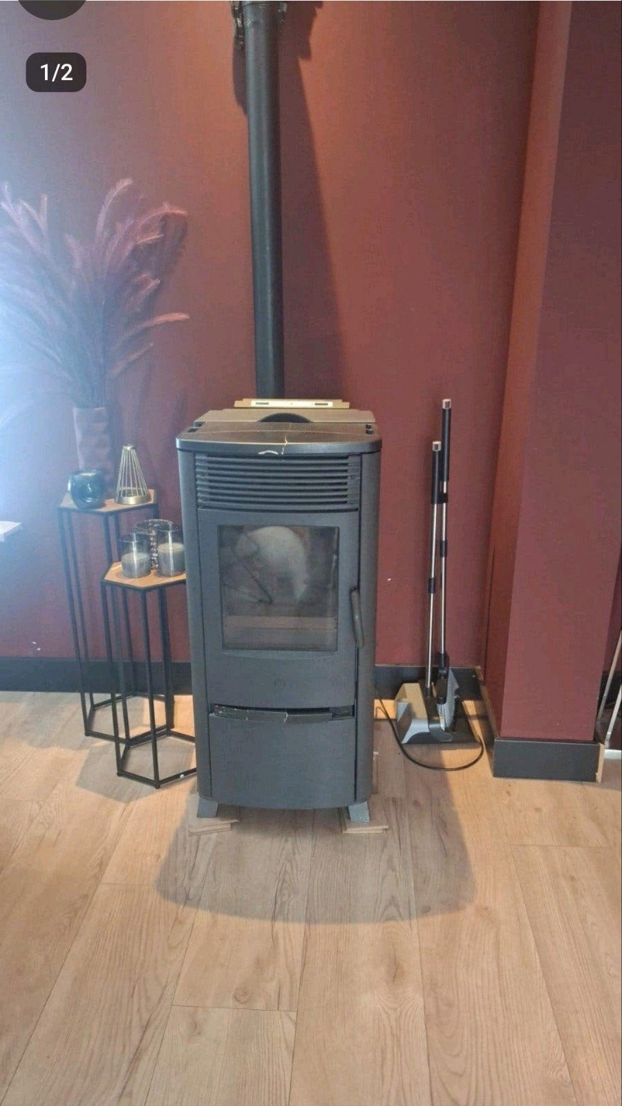pelletkachel edelkamin 8 kw, Huis en Inrichting, Ophalen of Verzenden, Gebruikt