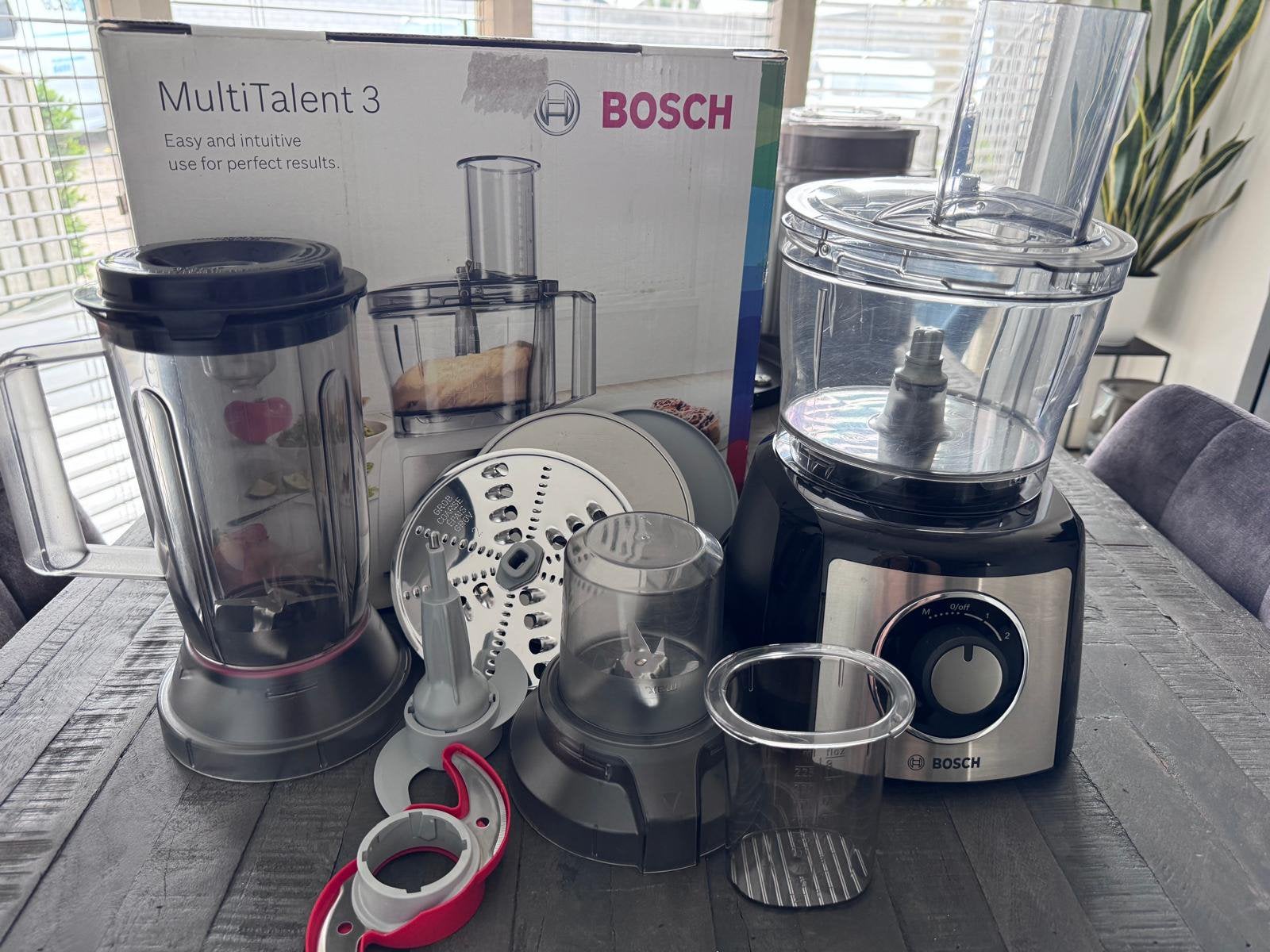 Bosch MultiTalent 3 - MCM3501M, Witgoed en Apparatuur, Keukenmixers, Ophalen, Gebruikt, Vaatwasserbestendig, 3 snelheden of meer