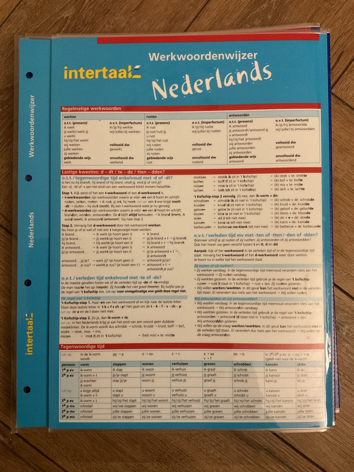Intertaal Werkwoordenwijzer Nederlands, Ophalen of Verzenden, Alpha, Zo goed als nieuw, Overige niveaus