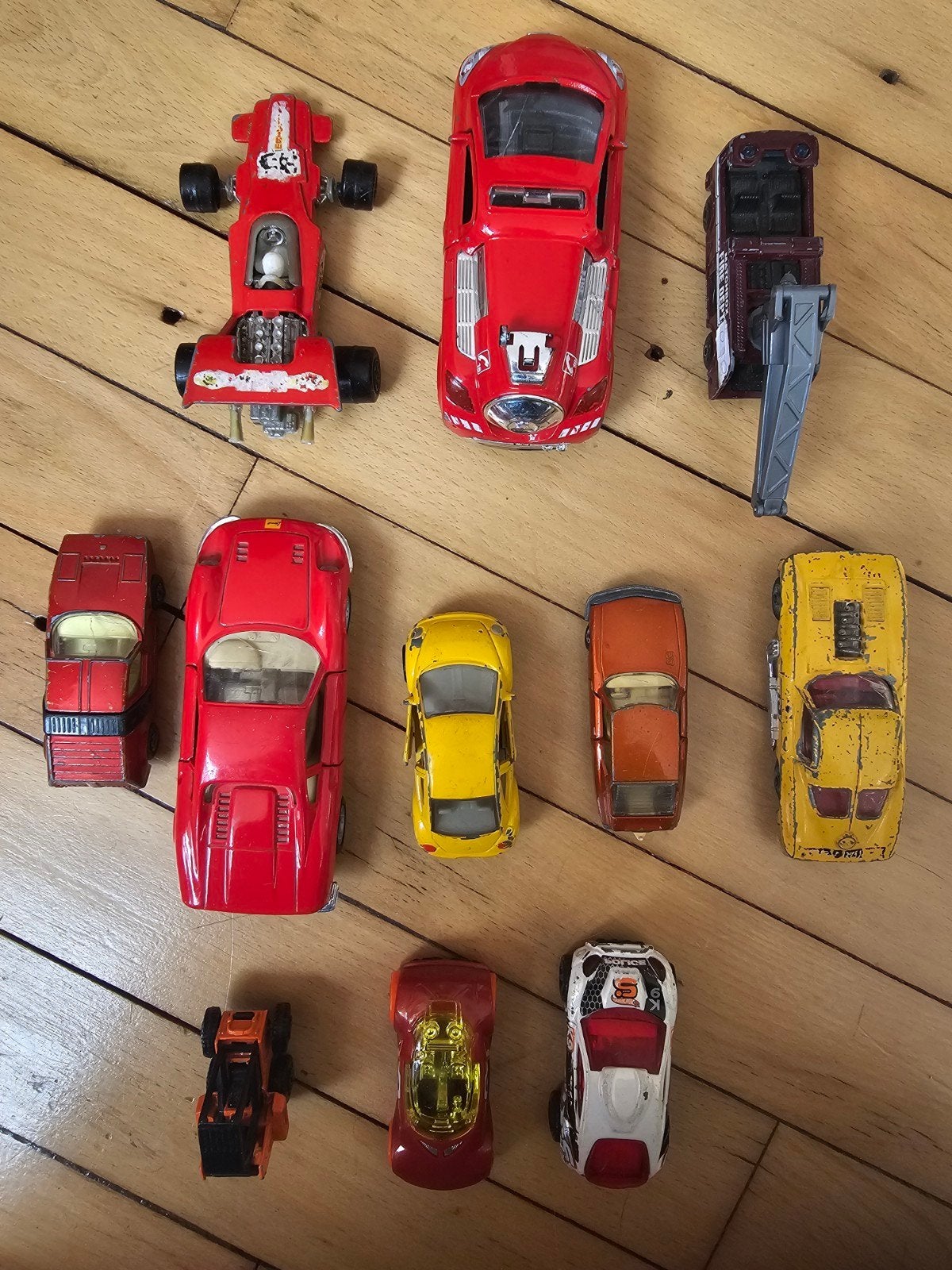 11 Vintage Speelgoedautootjes: Matchbox, Majorette e.a., Ophalen of Verzenden, Gebruikt
