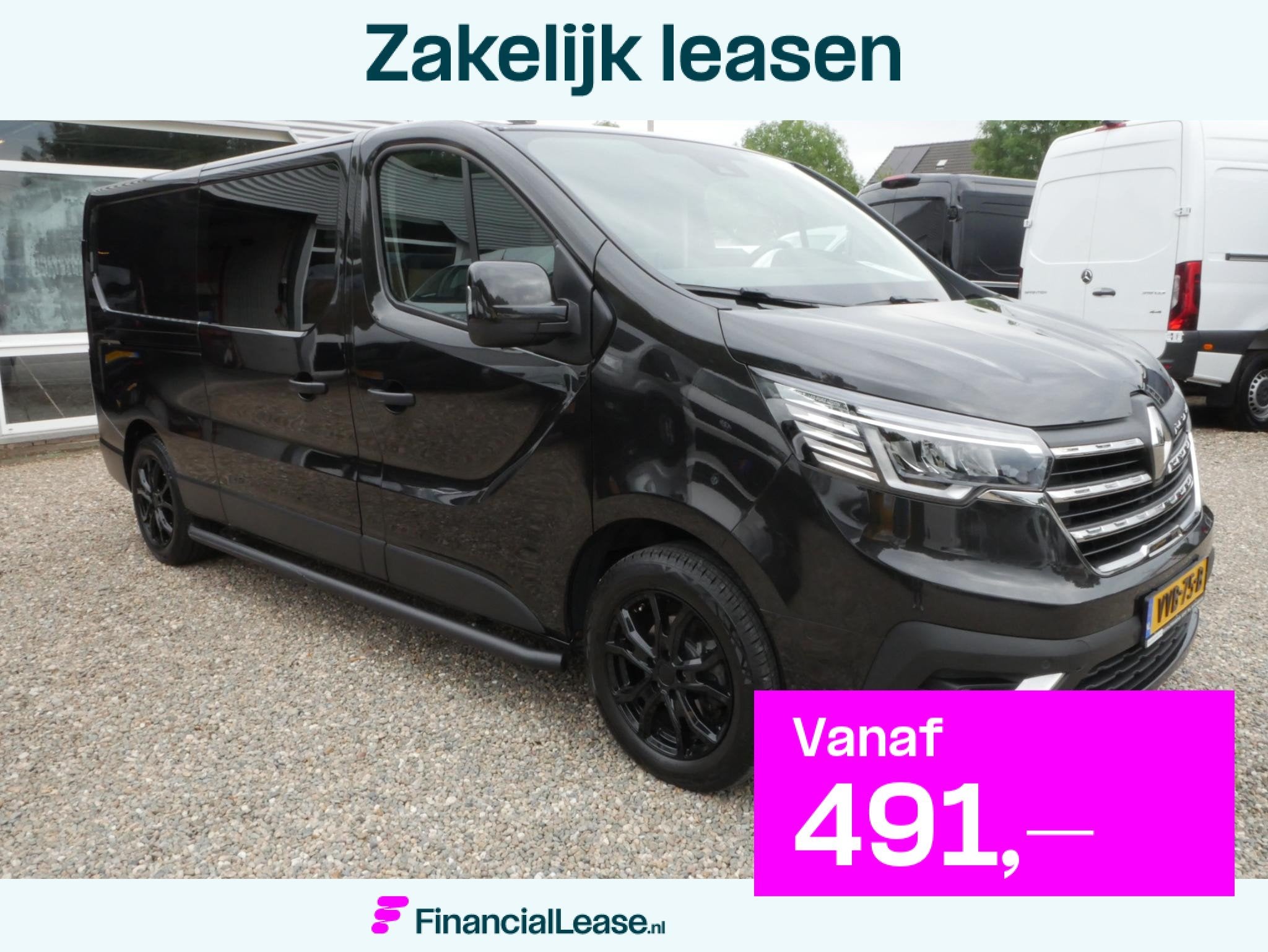 Renault Trafic 2.0 dCi 150PK L2 Dubbel cabine Automaat Airco, Stof, Gebruikt, 4 cilinders, Bedrijf