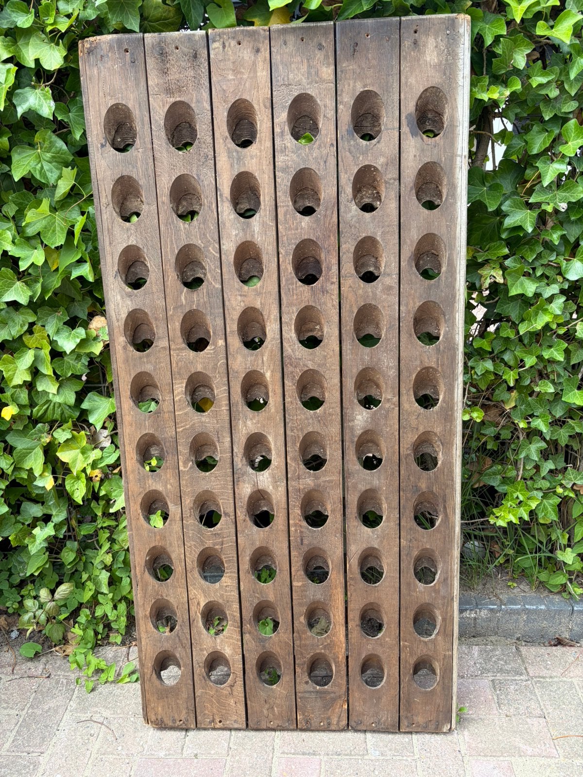 Houten wijnrek Pupitre, Ophalen, Gebruikt, Hout, 25 flessen of meer