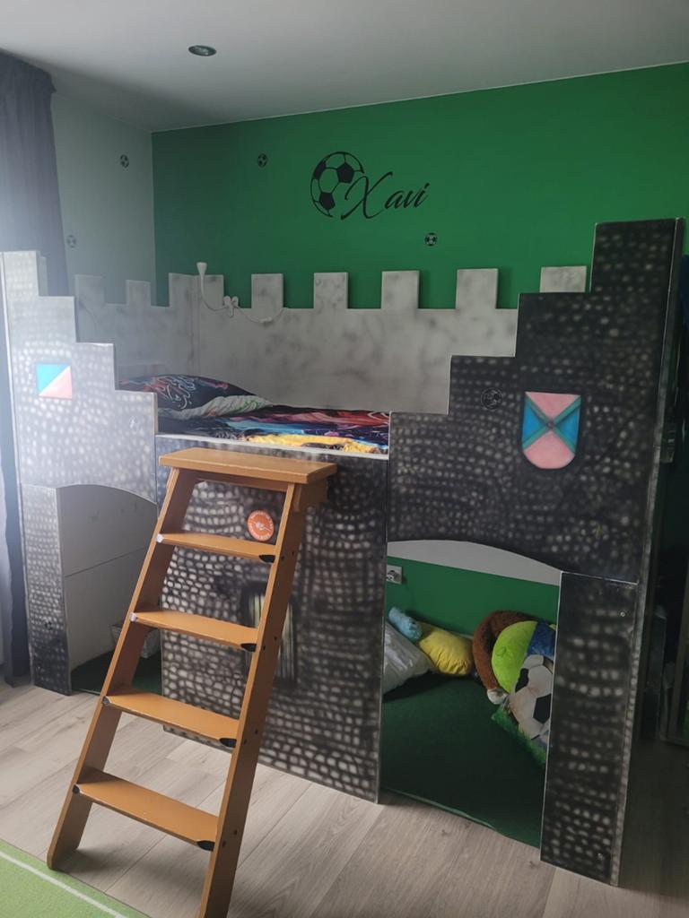Kasteel kinderbed hoogslaper, Ophalen, Gebruikt, Hoogslaper