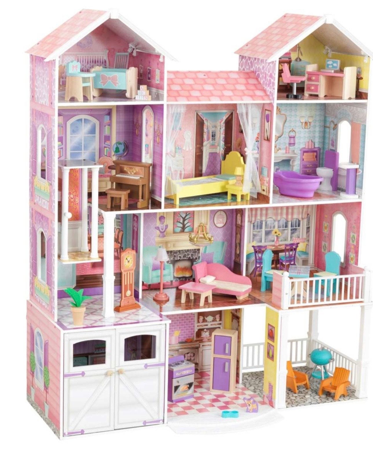 Kidscraft Groot Poppenhuis, met vele accesoires