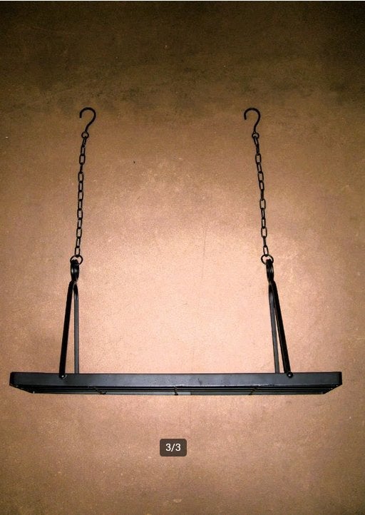 Zwevend plantenrek / plank aan ketting / indutrieel / rek, Ophalen of Verzenden, Zo goed als nieuw