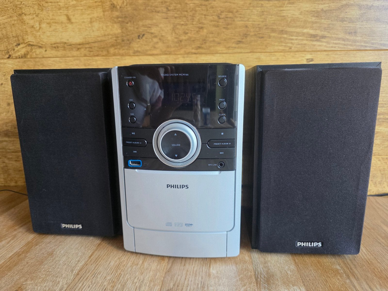 Philips stereoset MCM166/12, USB - CD - Radio, Philips, Tuner of Radio, Ophalen of Verzenden, Zo goed als nieuw