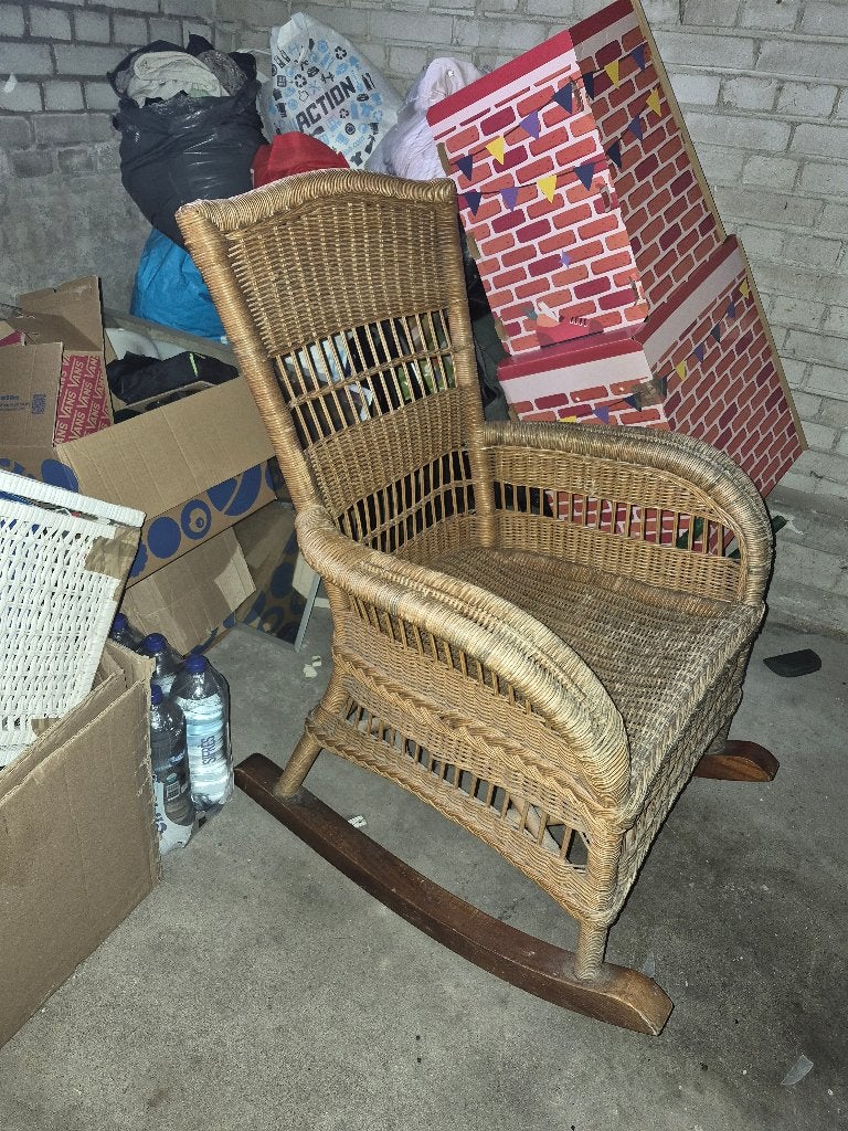 Schommelstoel vintage, Ophalen, Gebruikt, Eén