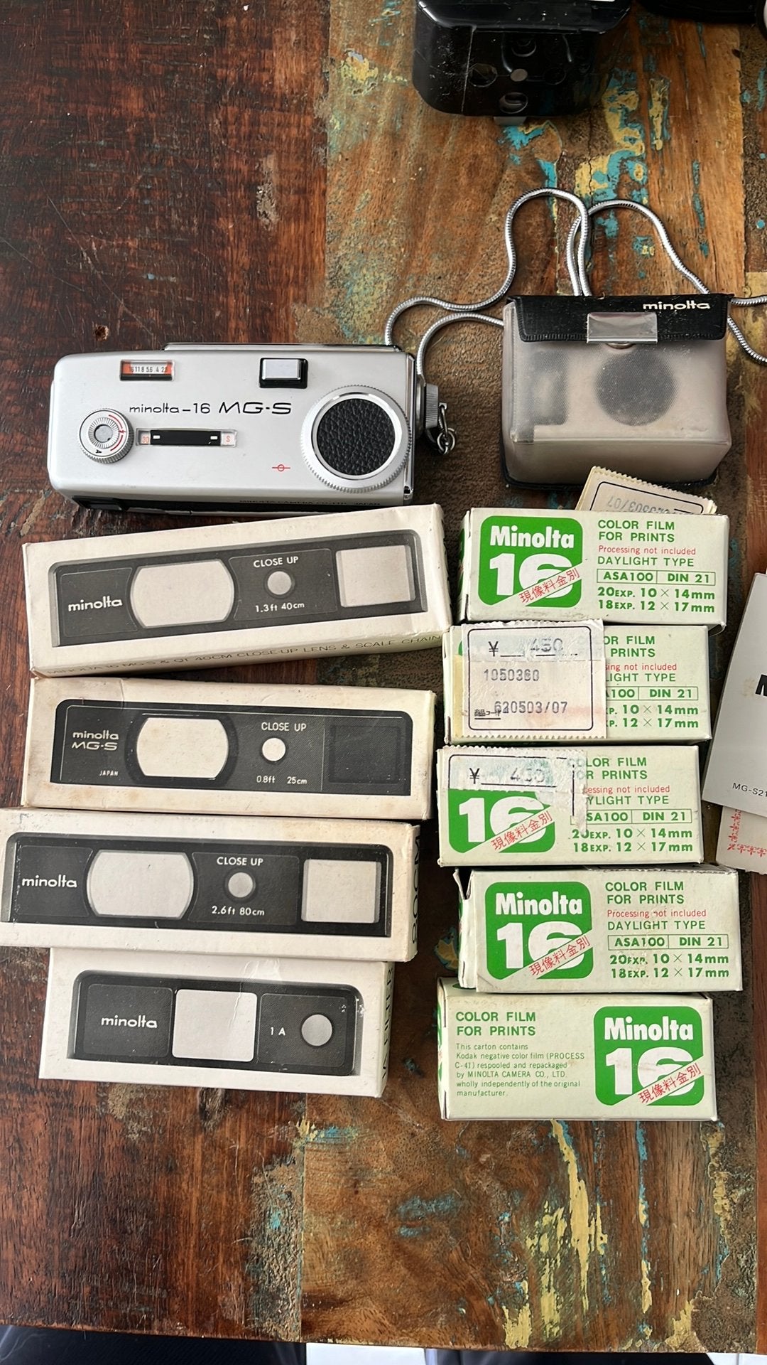 Vintage Minolta 16 MG-S set, Ophalen of Verzenden, Zo goed als nieuw, Compact, Minolta