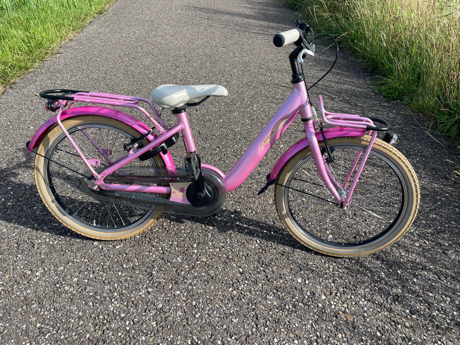 BATAVUS STAR meisjesfiets 20 voorrek fiets fietsklaar, Ophalen, Velgrem, 20 inch, Handrem
