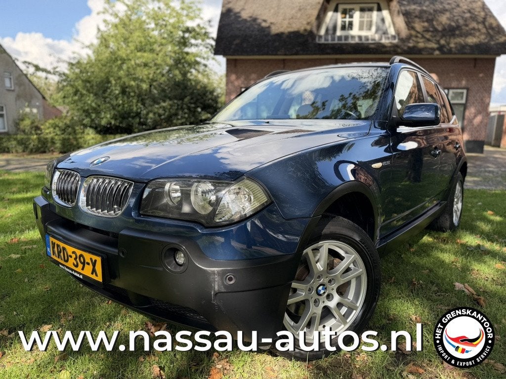 BMW X3 2.5i High Executive | Youngtimer | Nieuwe APK, Automaat, Gebruikt, Blauw, Leder