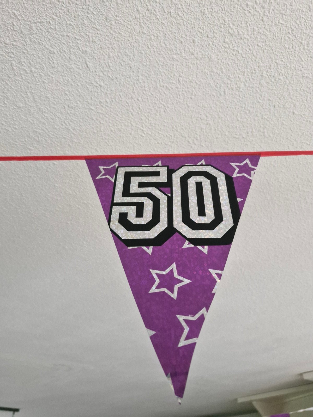 50 jaar vlaggetjes, Ophalen of Verzenden, Zo goed als nieuw, Versiering, Abraham of Sarah