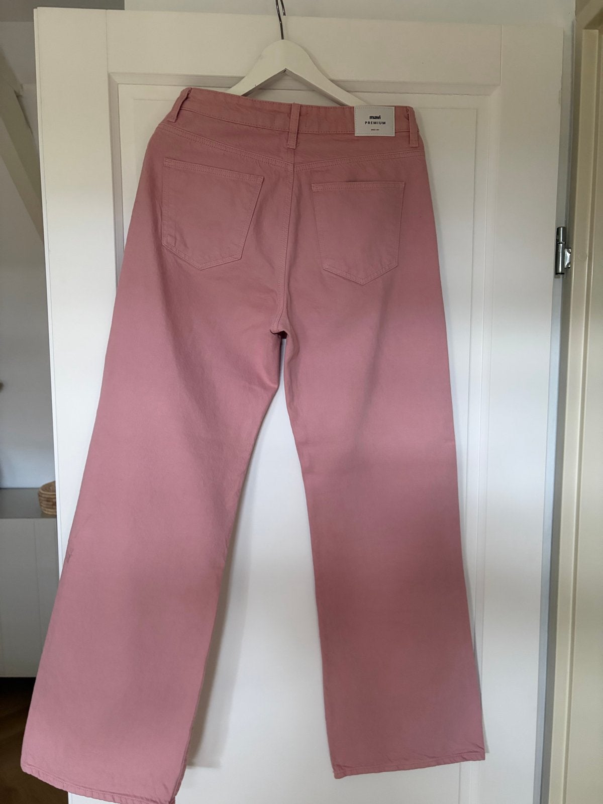 Mavi Premium Malibu High-Rise Loose Wide Leg Jeans Roze, Kleding | Dames, Ophalen of Verzenden, Zo goed als nieuw, Overige kleuren