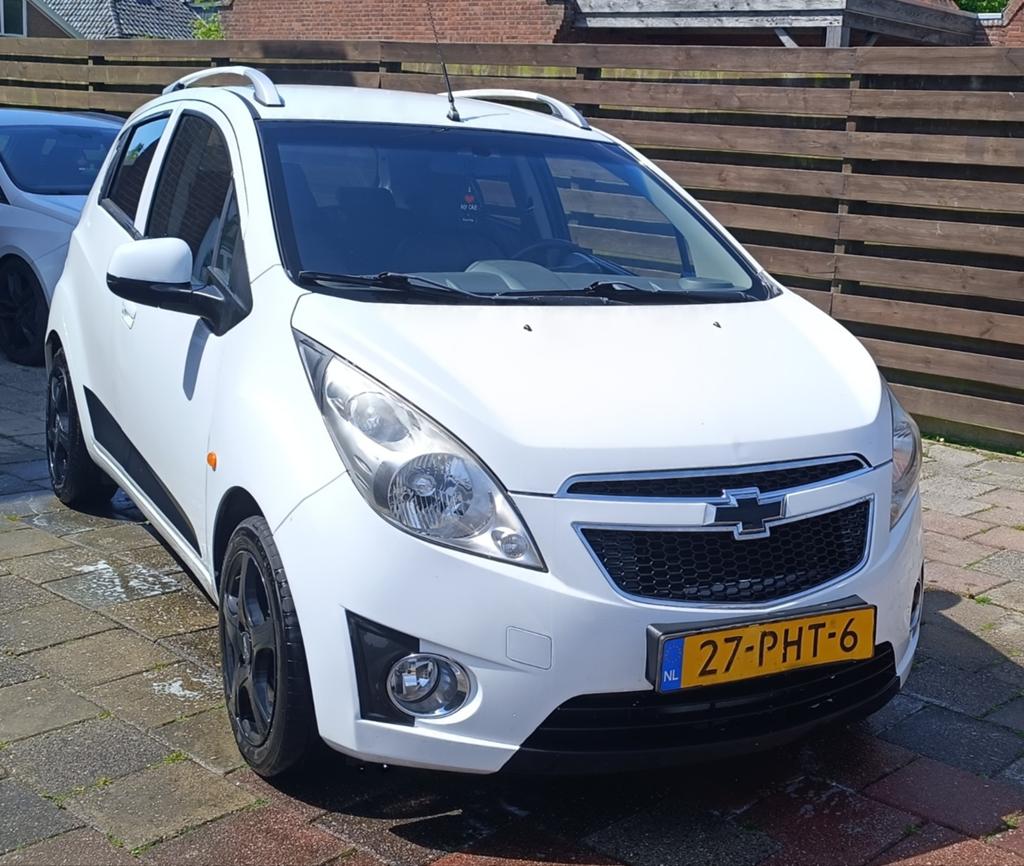 Chevrolet Spark 1.0 Bifuel 2011 Wit apk 2027 lpg G3, 15 km/l, 37 €/maand, 4 cilinders, Wit