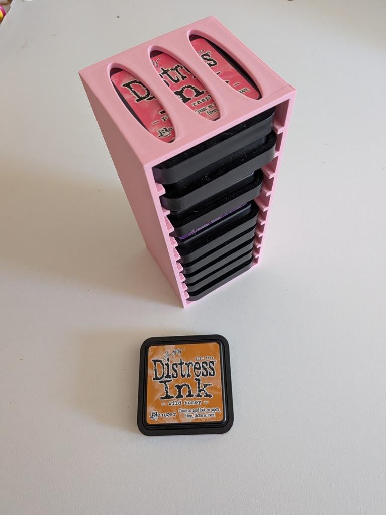 Distress inkt organizer display kleur roze, Ophalen of Verzenden