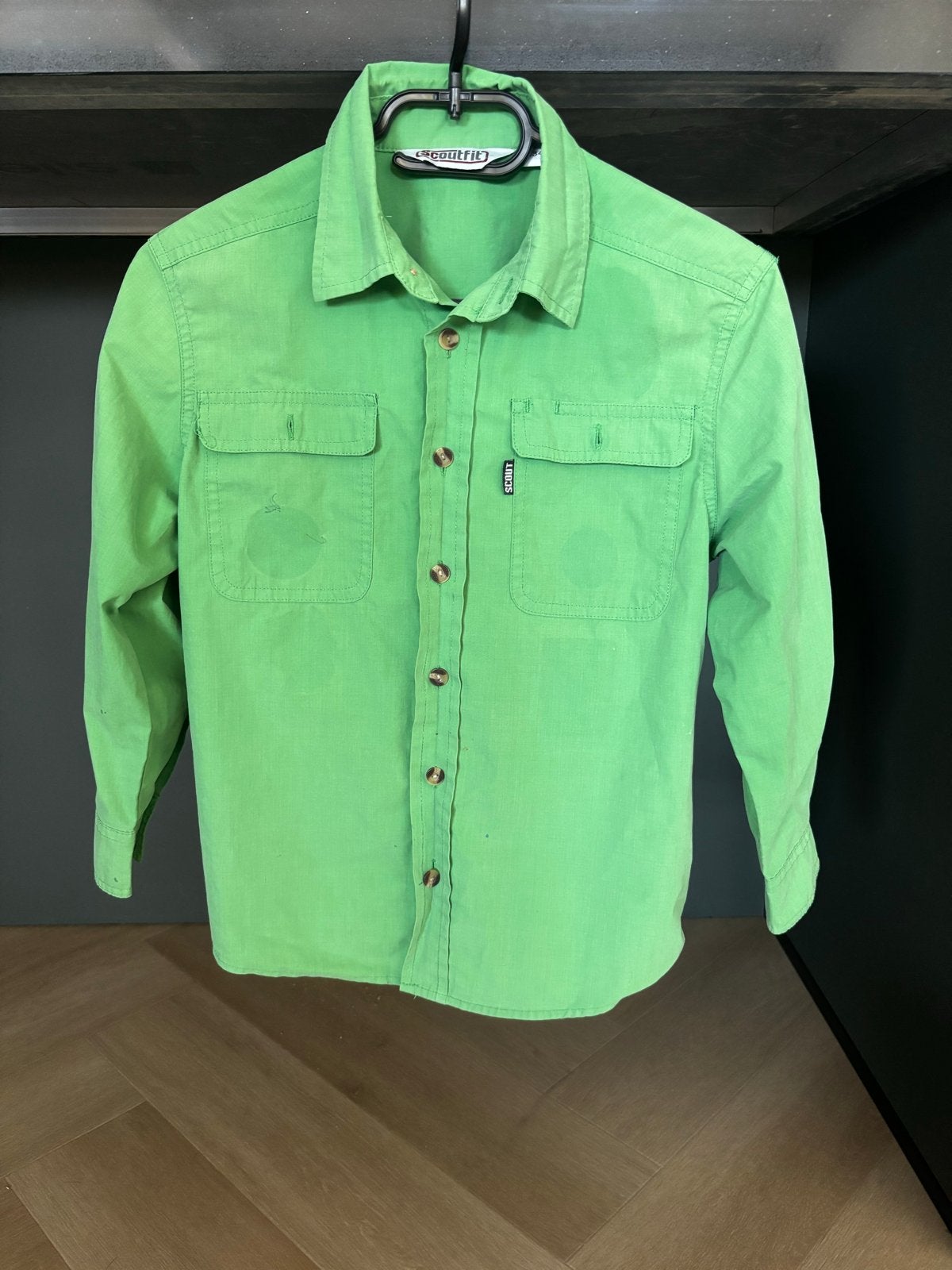 Scoutfit Welpen groen maat 134, Kinderen en Baby's, Ophalen of Verzenden, Gebruikt, Jongen of Meisje, Overhemd of Blouse