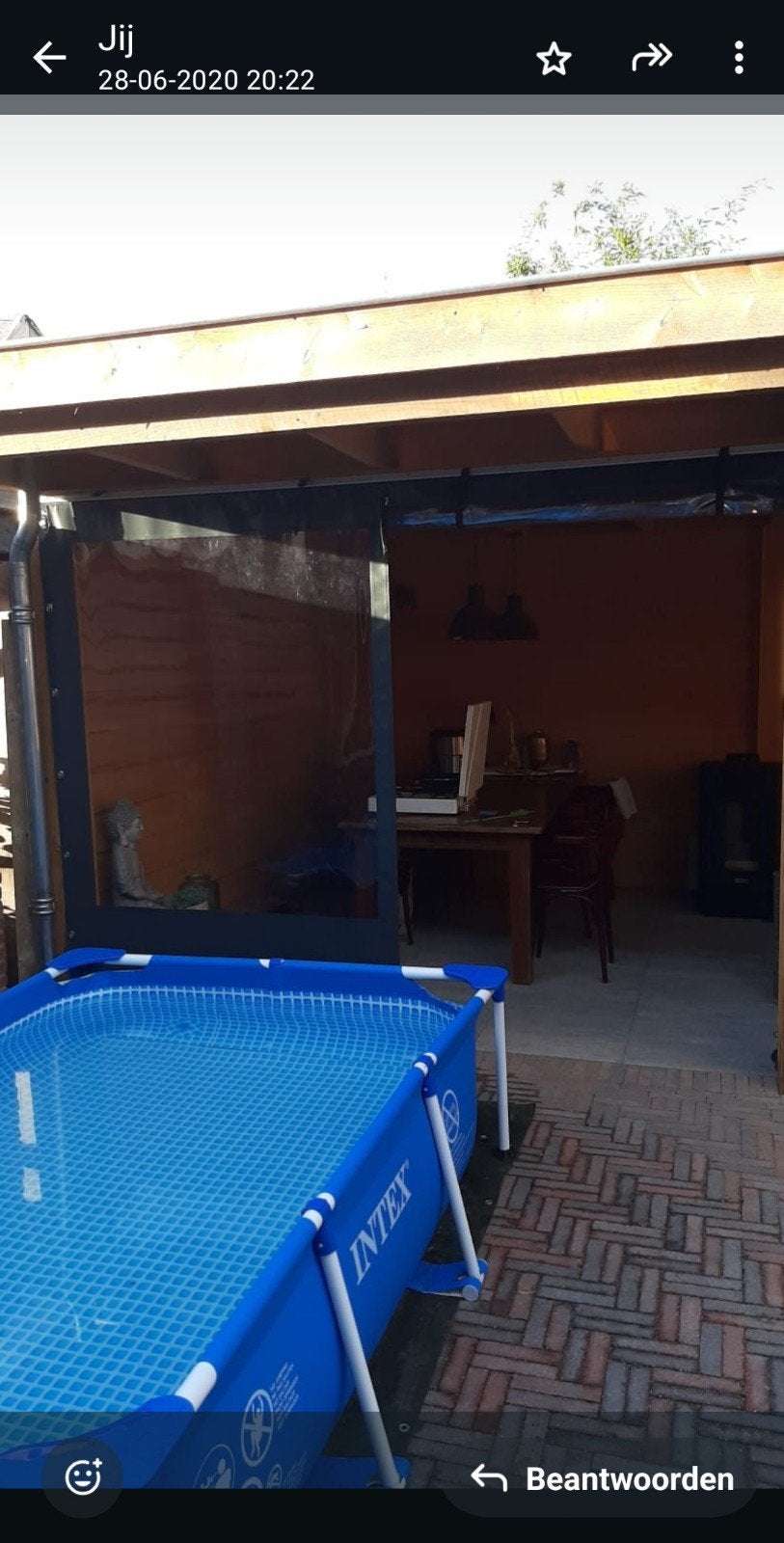 Verandazeilen grijs, Ophalen, Veranda