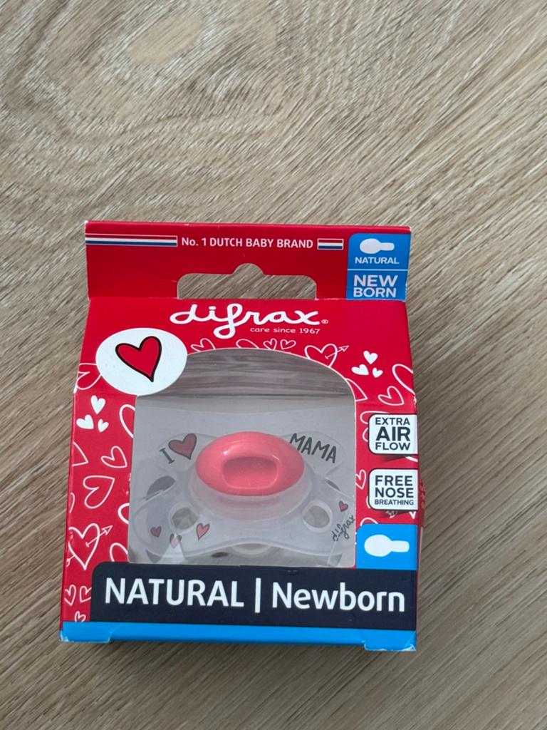 Difrax natural newborn speen (NIEUW), Ophalen of Verzenden, Nieuw, Overige typen