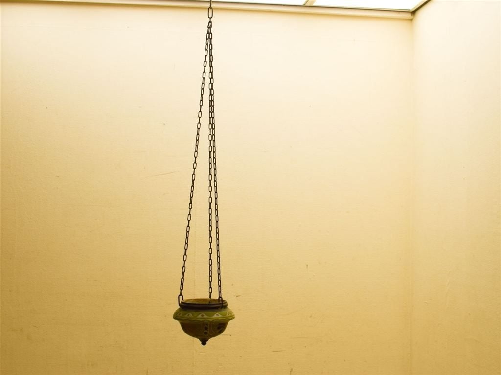 Plantenhanger 52153, Gebruikt, Rond, Ophalen of Verzenden, Aardewerk