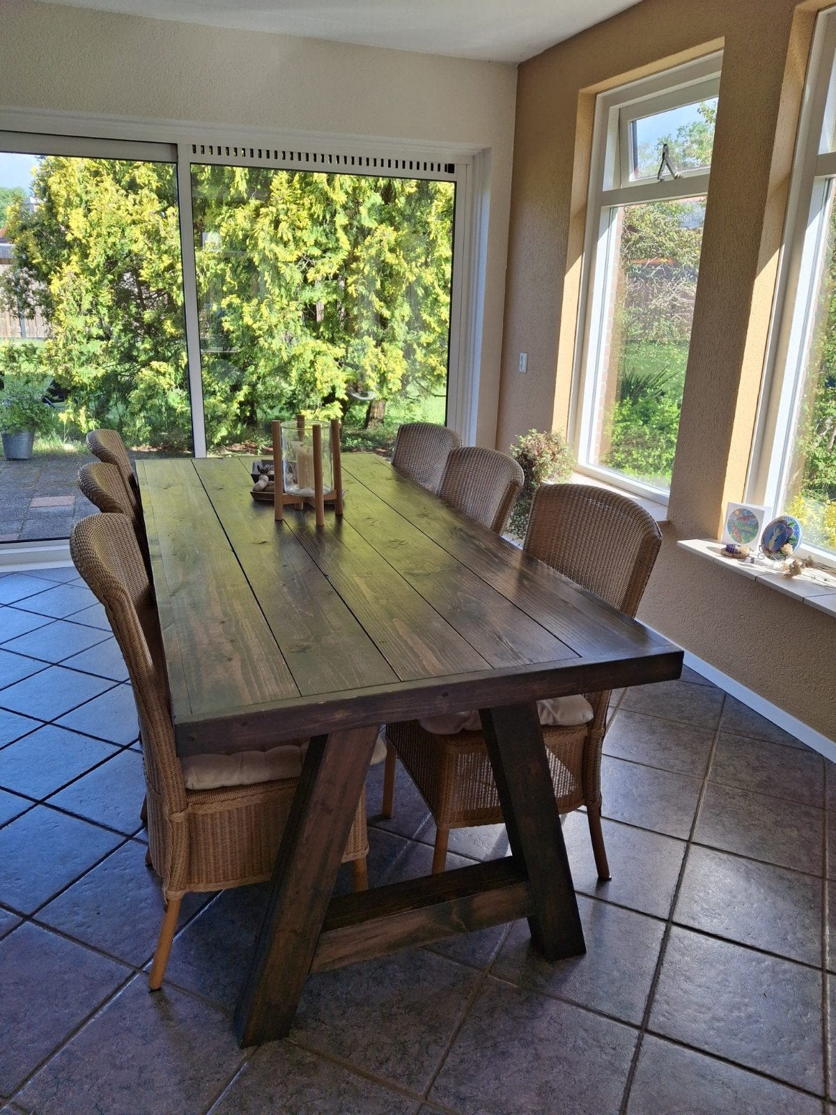 Eettafel met 6 stoelen, Huis en Inrichting, Ophalen, Rechthoekig, 50 tot 100 cm