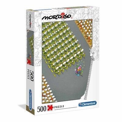 Clementoni: Mordillo: The March 500 stukjes, Ophalen of Verzenden, 500 t/m 1500 stukjes, Nieuw, Legpuzzel