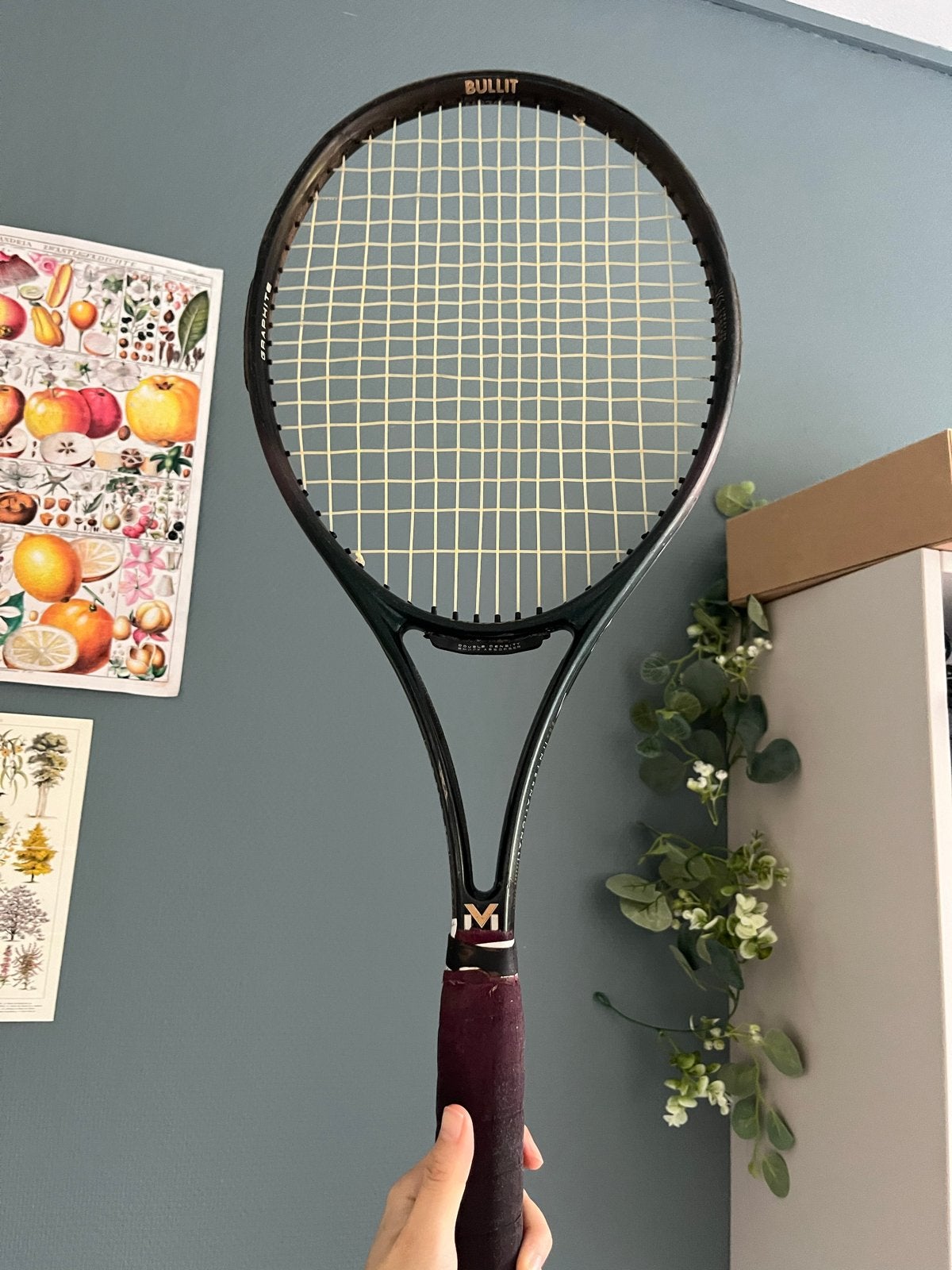 Bullit Major Graphite Tennisracket - Gebruikt, Sport en Fitness, Ophalen, Gebruikt, Racket, Overige merken
