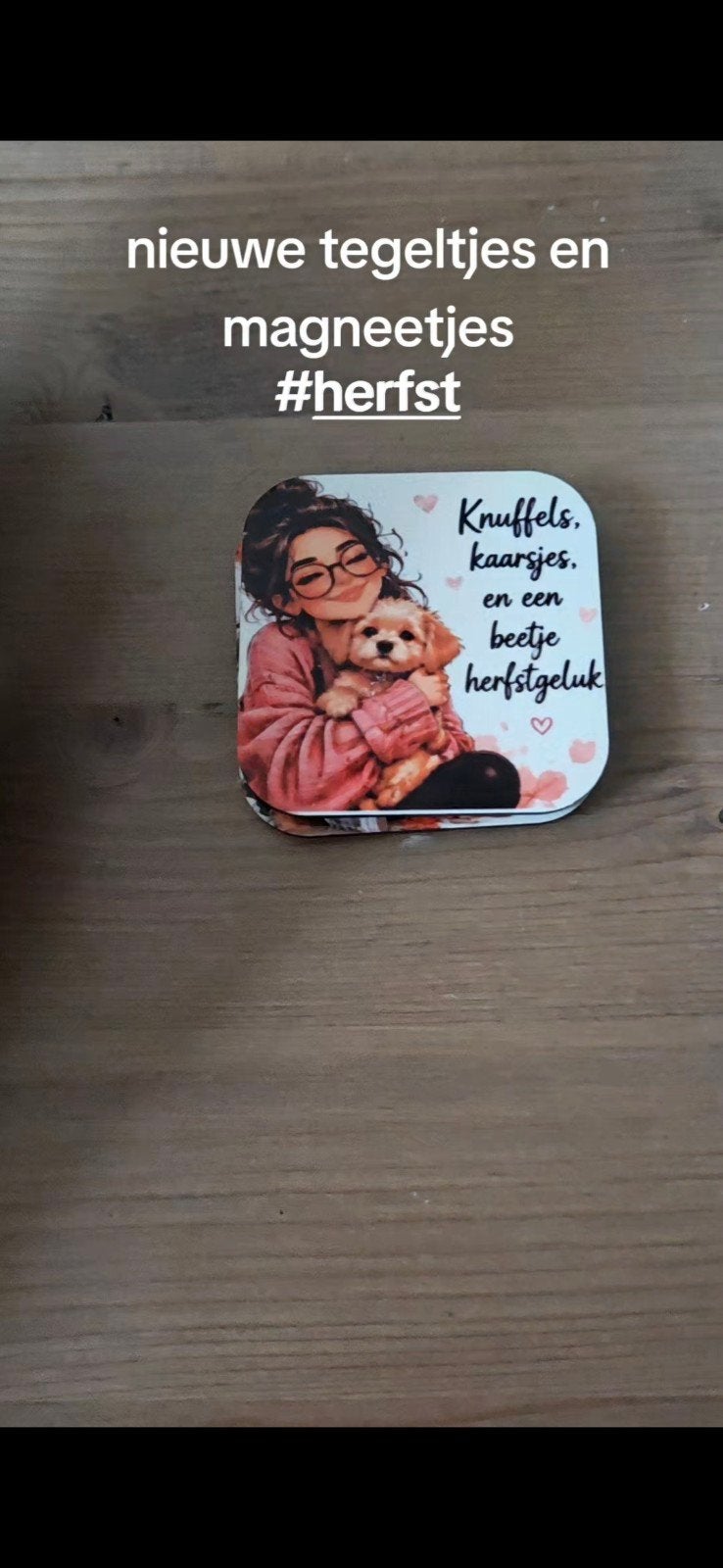 Magneet tegeltjes 5x5 cm - Diverse designs, Meerkleurig, Overige stijlen, Nieuw, Ophalen of Verzenden