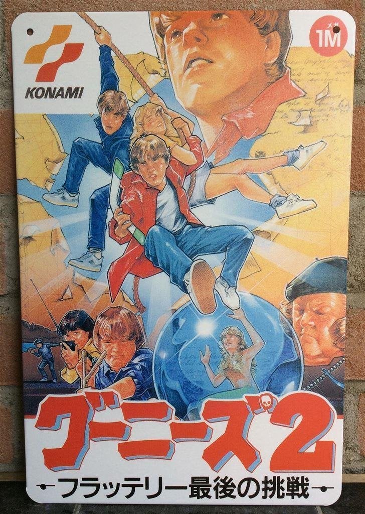 the GOONIES MSX KONAMI NES Metalen Wandbord, 1 speler, Verzenden, Nieuw, Vanaf 3 jaar