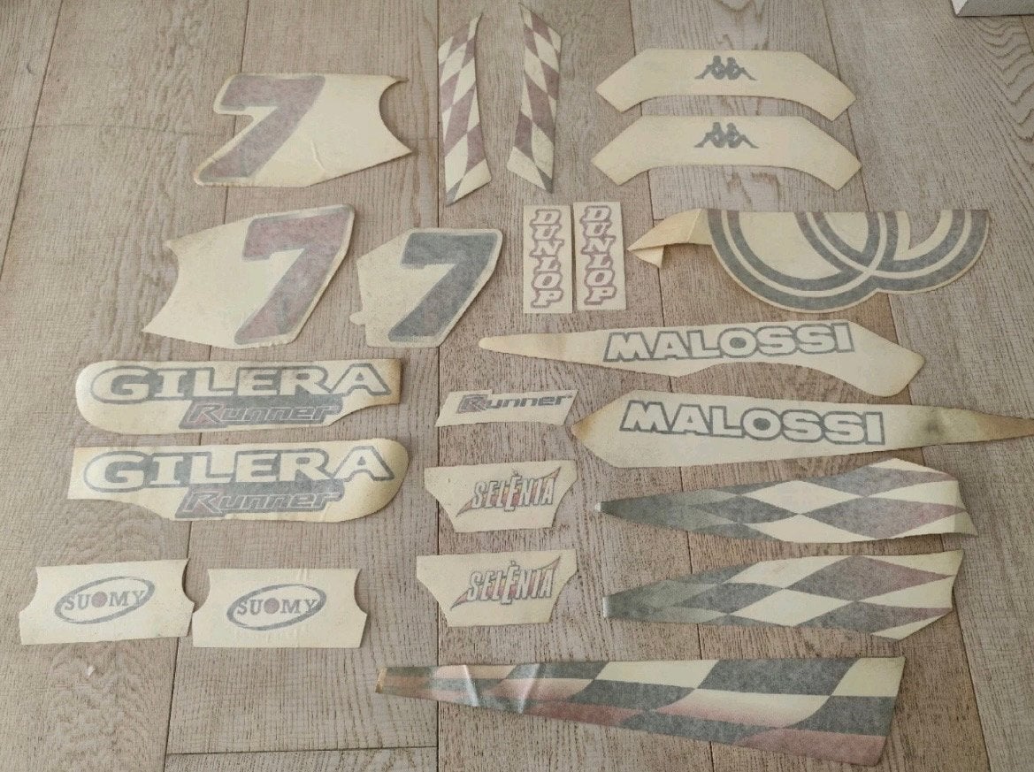 Gilera runner originele stickerset lucky 7 malossi replica, Ophalen of Verzenden, Nieuw, Overige typen