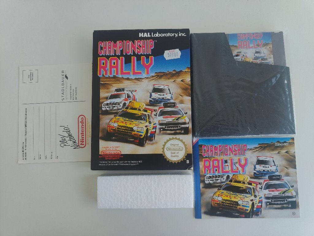 Nieuwstaat: Championship Rally PAL B Nintendo NES, Nintendo, Nintendo, Nintendo, Verzenden