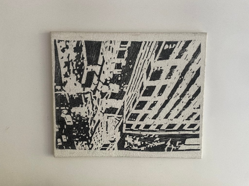 Schilderij Laura Michelino, Ophalen, Gesigneerd, Stadsgezicht