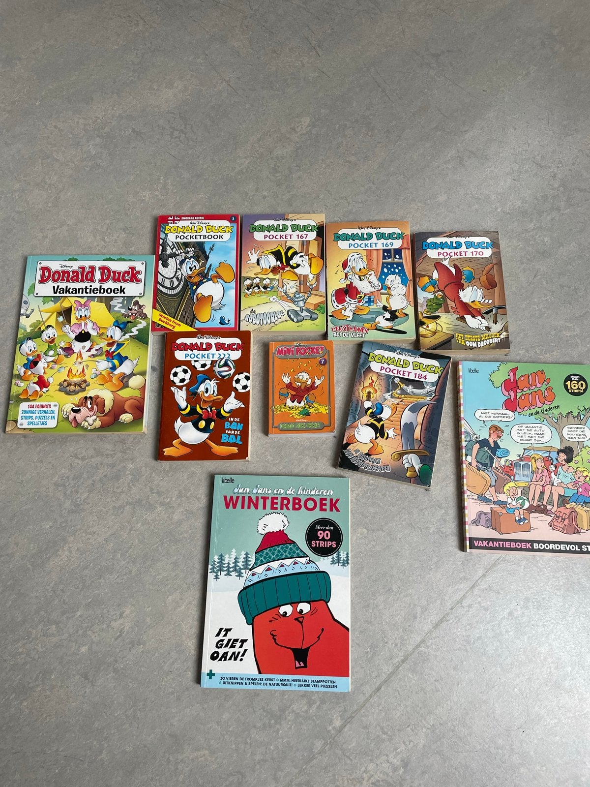 Donald Duck Pockets, Jan, Jans en de Kinde, Meerdere stripboeken, Ophalen, Gelezen