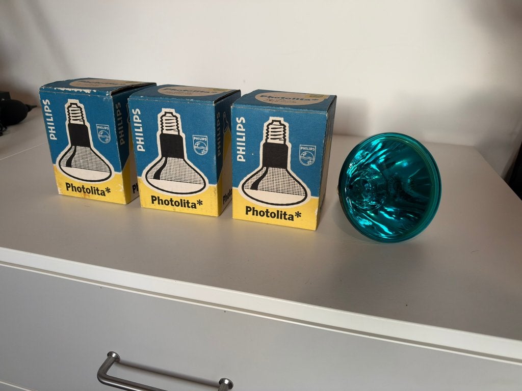 Philips Photolita lampen, Philips, Gebruikt, Gloeilamp, 60 watt of meer