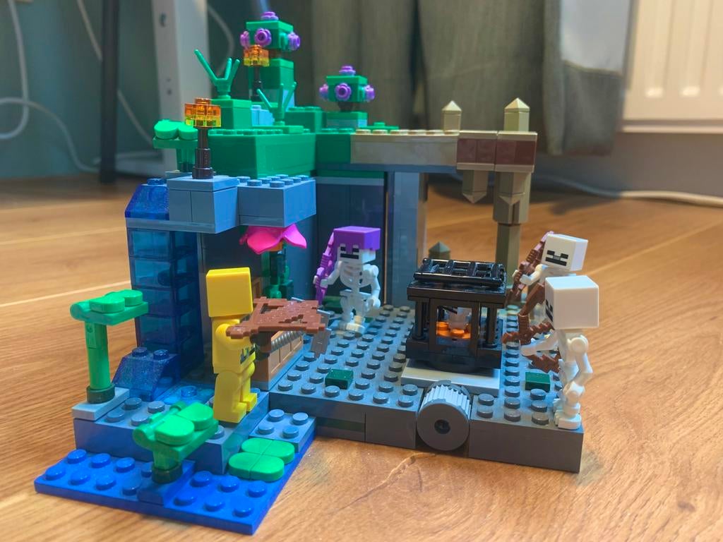 LEGO Minecraft skeletonspawner 21189, Minecraft, Lego, Ophalen of Verzenden, Complete set