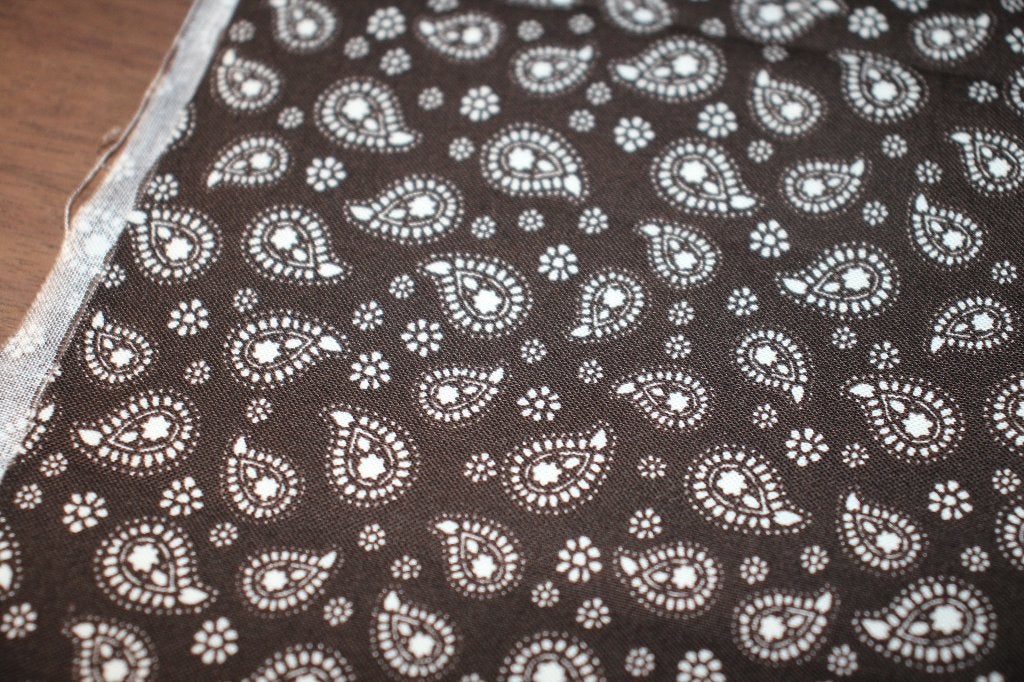 Coupon 100% katoen stof - donker blauw paisley print #4077, Blauw, Nieuw, Ophalen of Verzenden, 30 tot 120 cm